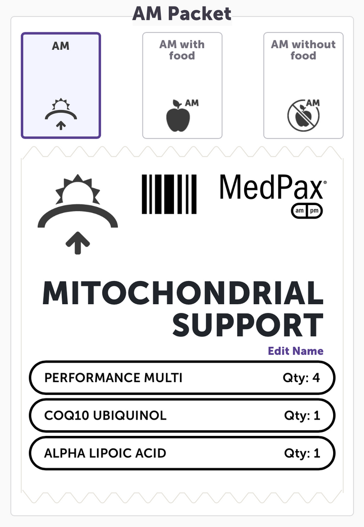 Big Sky Natural Health, Mitochondrial Support Packs